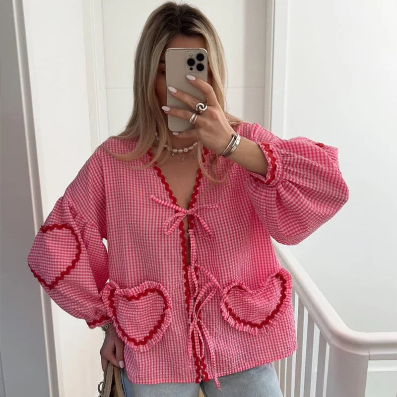 Isabelle™ | blouse élégante en forme de cœur