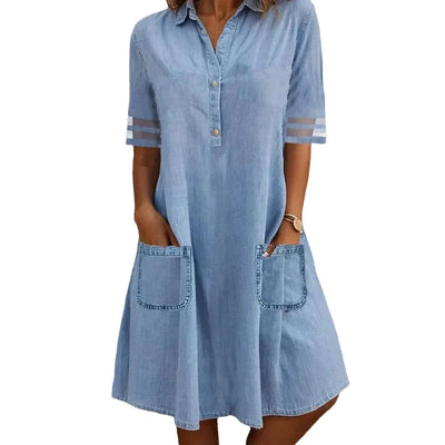 Ylva - Robe en denim légère et aérienne