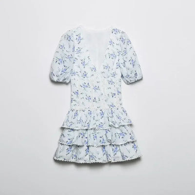 Ravikna | Minirobe à imprimé floral et volants