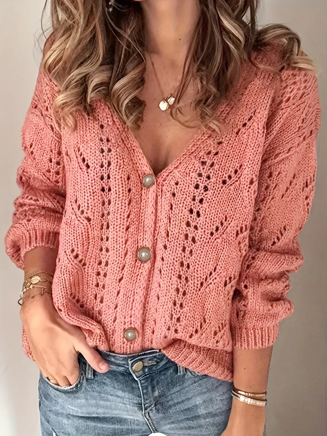Liona | Cardigan en maille avec boutons