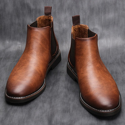 Bottes Chelsea modernes en cuir