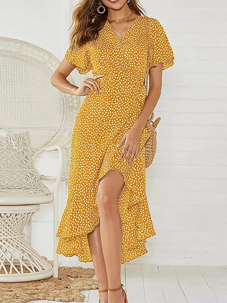 Robe Longue Fleurie Femme Mariffon Été
