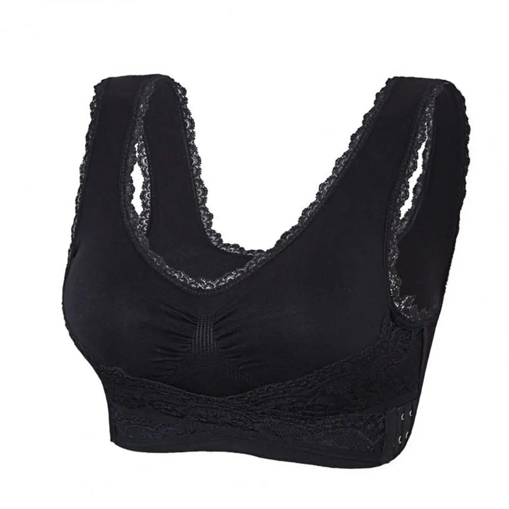 Gillian - Soutien-gorge sans fil pour femmes avec boucles croisées sur le devant