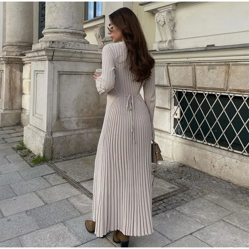 Sophie™ - Robe maxi tricotée élégante