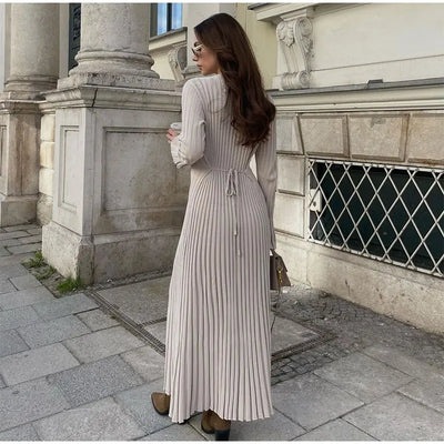 Sophie™ - Robe maxi tricotée élégante