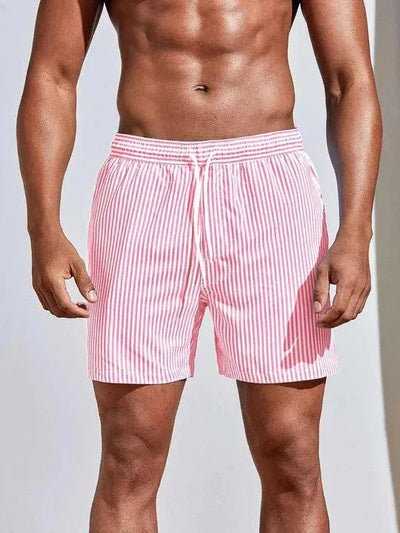 Short de bain homme – Coupe décontractée – Tissu séchage rapide – Taille ajustable