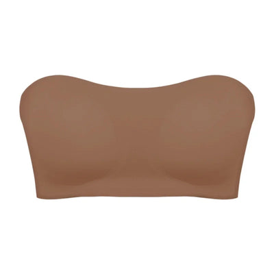 Soutien-gorge femme sans bretelles – Push-up sculptant – Maintien antidérapant – Finition invisible