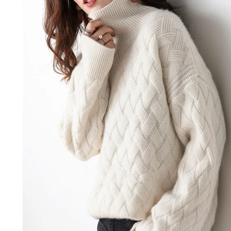 Emi™ | COL ROLÉ OVERSIZE EN CACHEMIRE