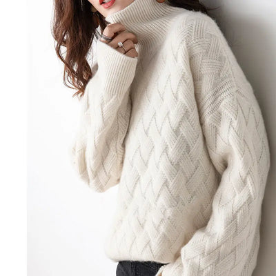 Emi™ | COL ROLÉ OVERSIZE EN CACHEMIRE