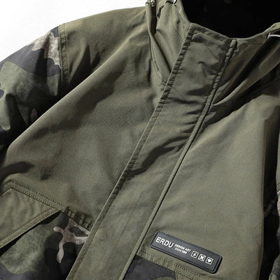 Veste camouflage fendue