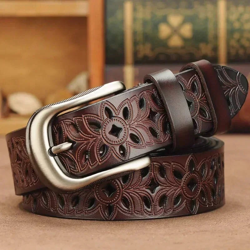 MICHELA™ | CEINTURE EN CUIR FEMME (115 CM)