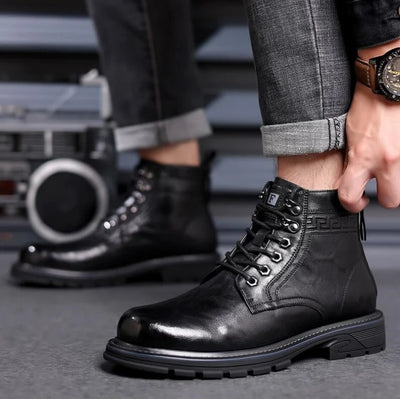 Bottes Ranger en Cuir Premium Ortopédique