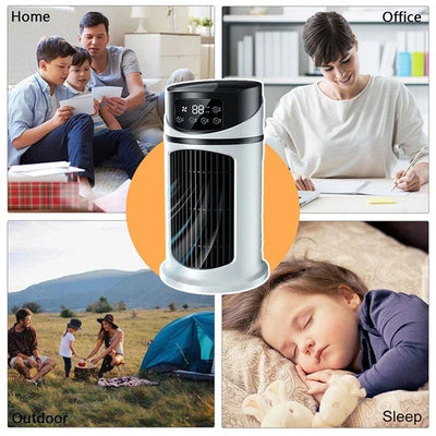 CoolBreeze Mini - Refroidisseur d'air USB 3 en 1 avec réservoir d'eau de 300 ml