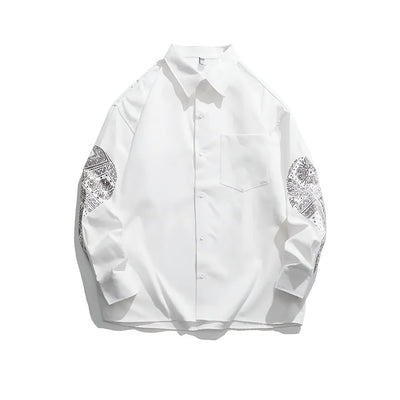 Chemise en coton à motif cachemire