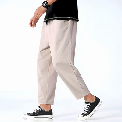 Pantalon court urbain en coton