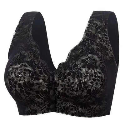 Ruth - Soutien-gorge en dentelle à fermeture frontale pour femmes avec larges bretelles