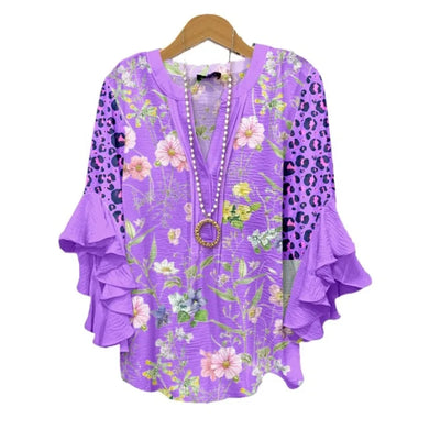 Blouse d'été "Fête de jardin" – Fraîche & féminine