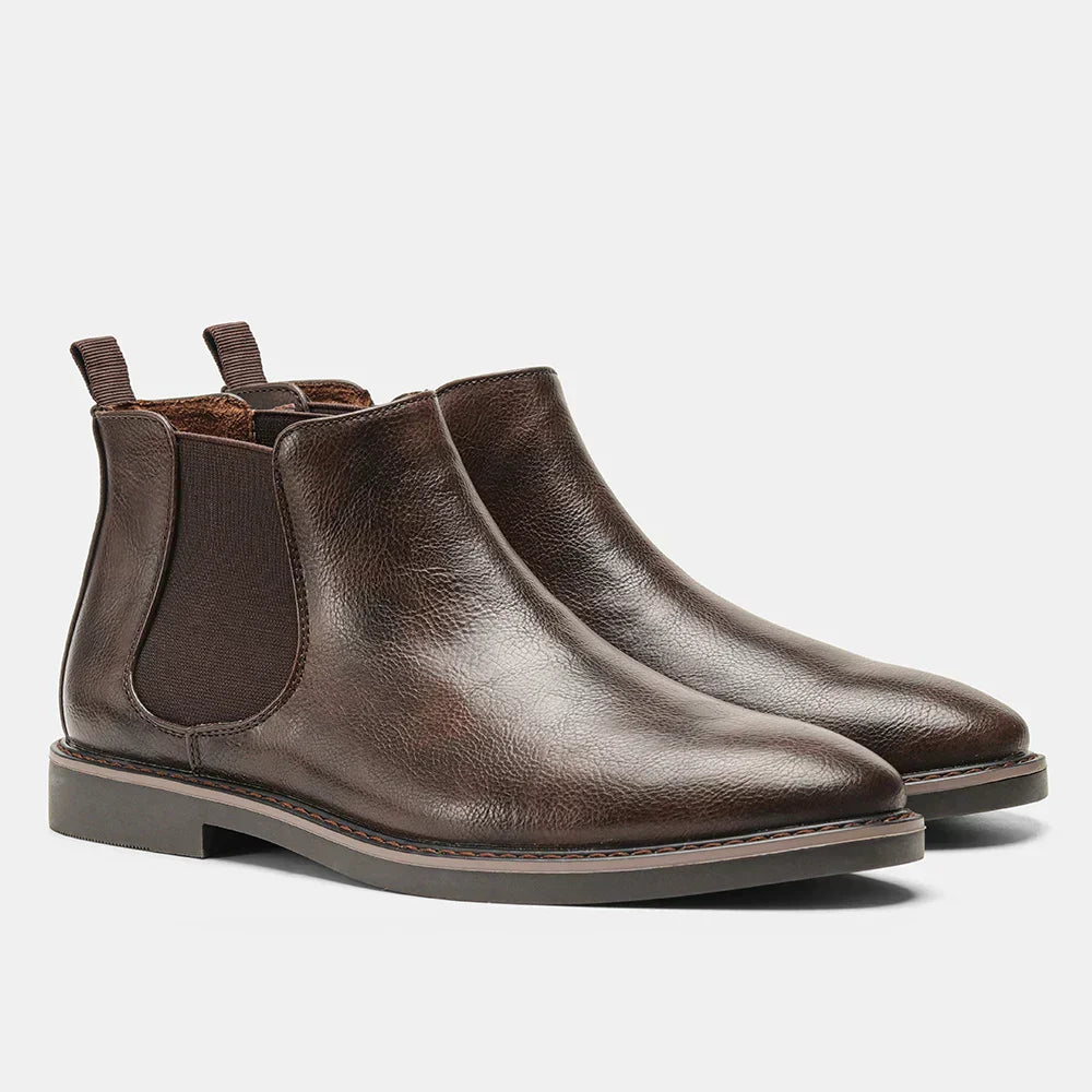 Bottes Chelsea modernes en cuir
