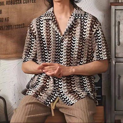 Chemise en tricot jacquard