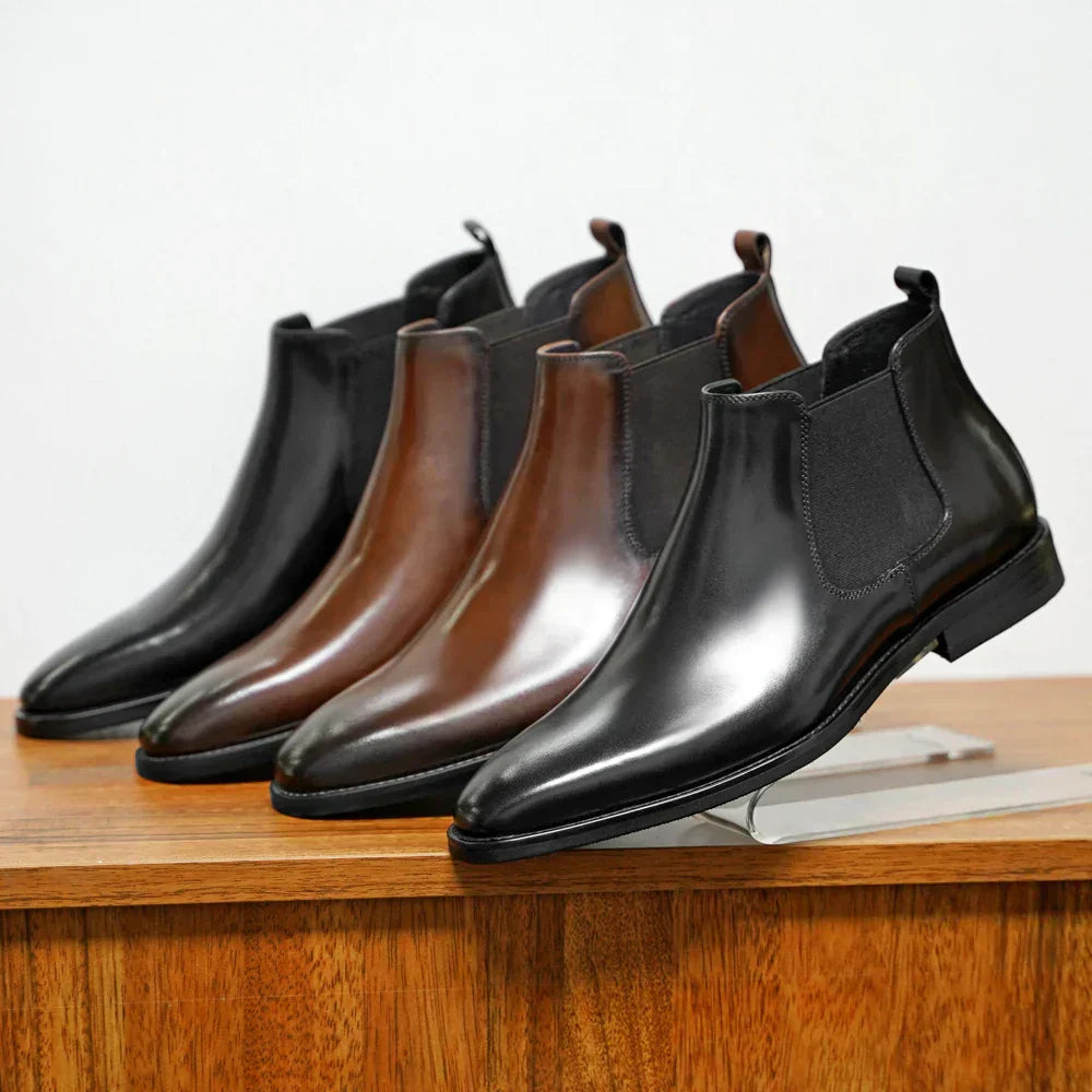 Bottes en Cuir Véritable Ergonomiques