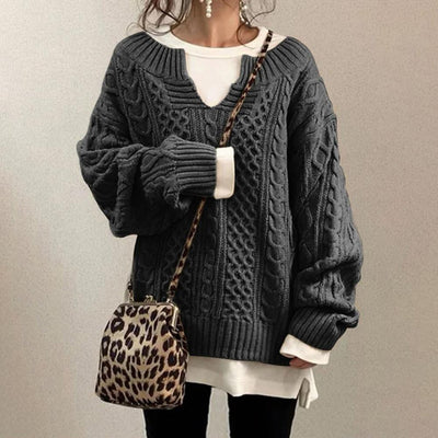 Hanna™ - Pull tricoté à la main confortable