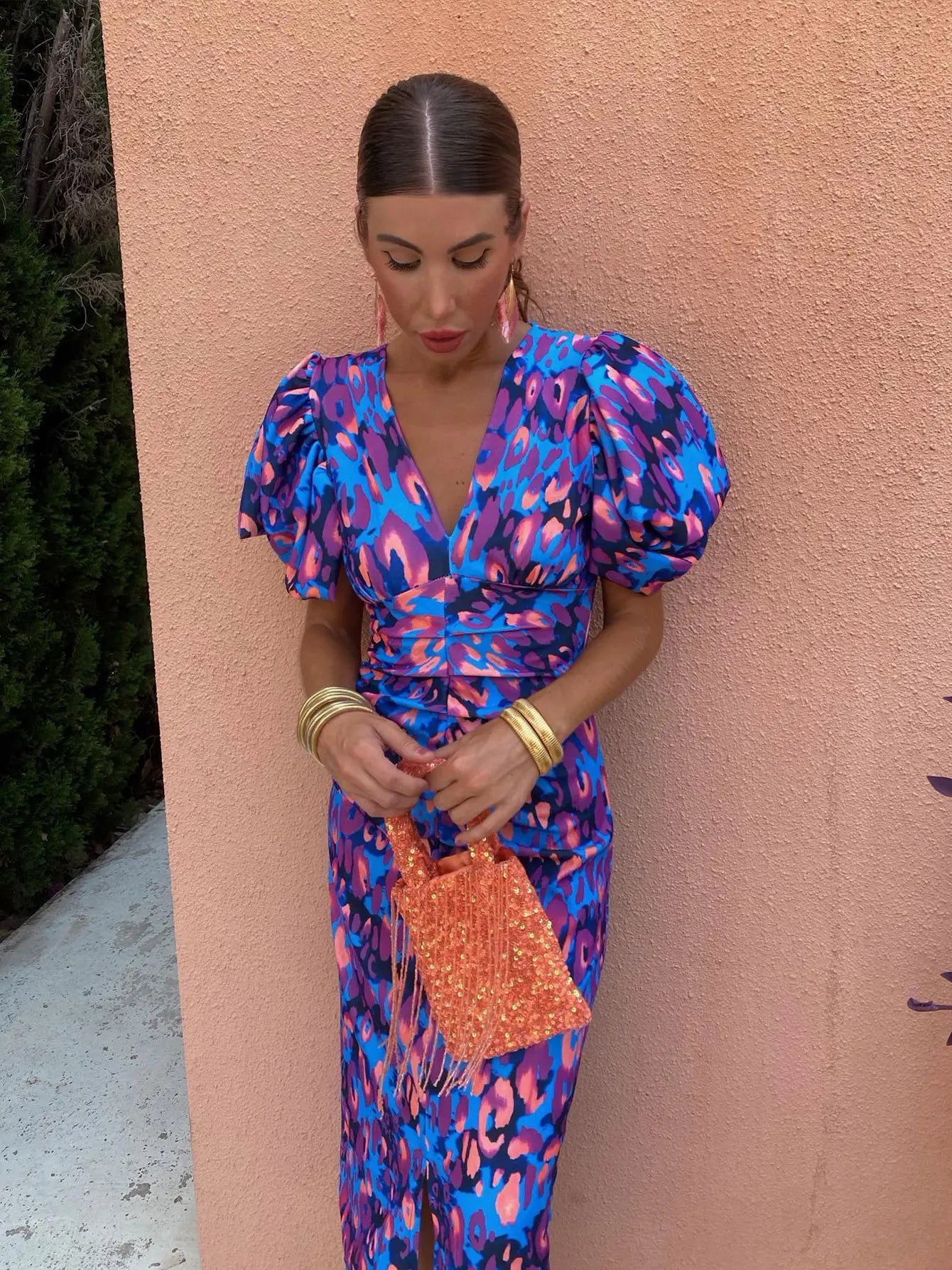 Robe Élégante à Manches Bouffantes | Style Sophistiqué | Silhouette Flatteuse