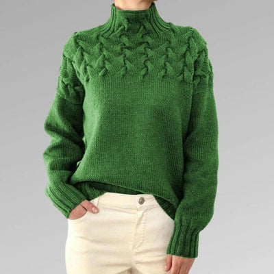 Sansa - Pull en tricot à col roulé pour femmes