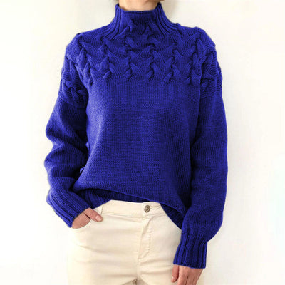 Sansa - Pull en tricot à col roulé pour femmes