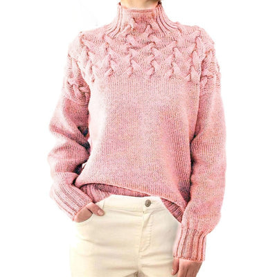 Sansa - Pull en tricot à col roulé pour femmes