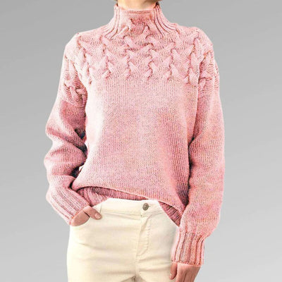 Sansa - Pull en tricot à col roulé pour femmes