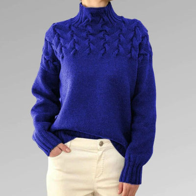 Sansa - Pull en tricot à col roulé pour femmes