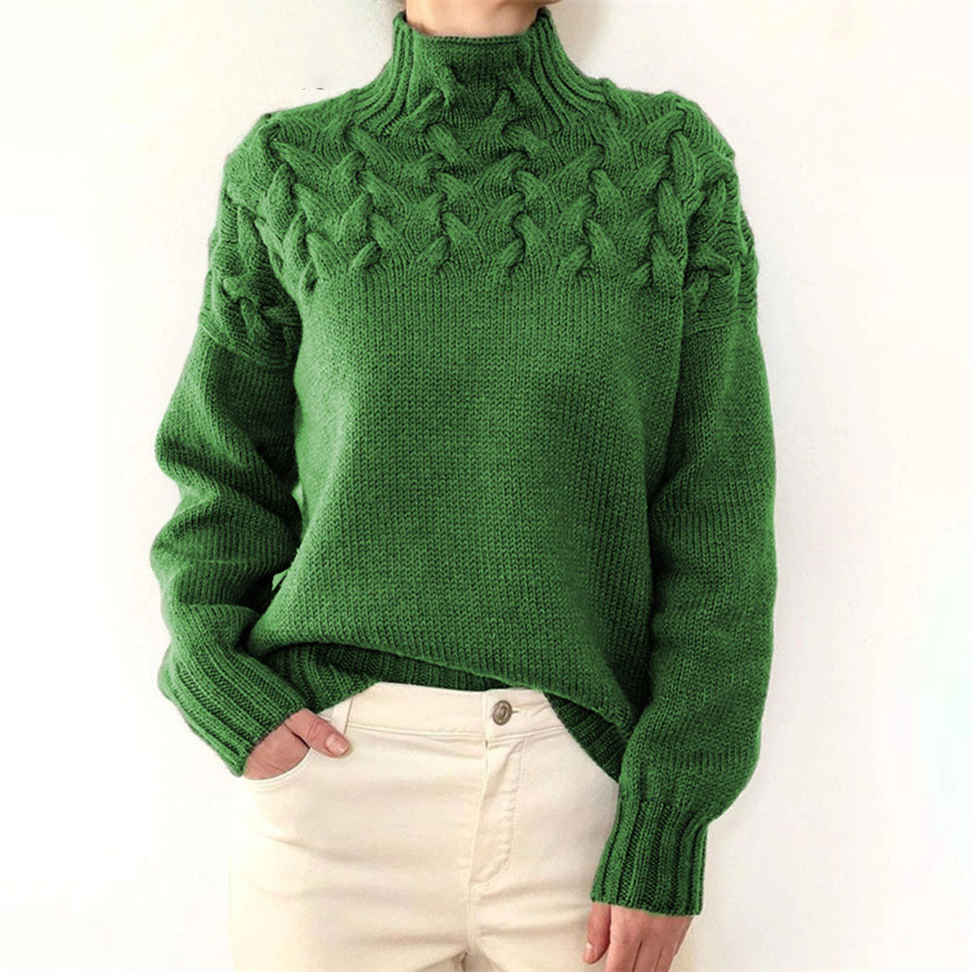 Sansa - Pull en tricot à col roulé pour femmes