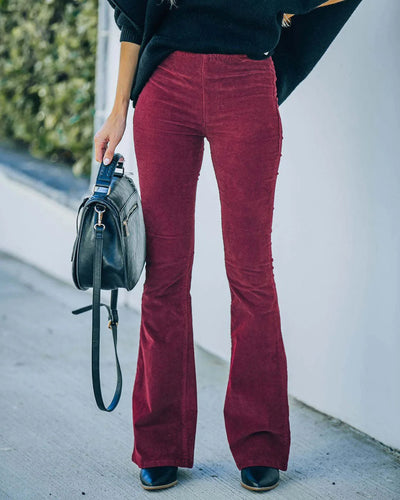 Selena - Pantalon évasé taille haute pour femmes