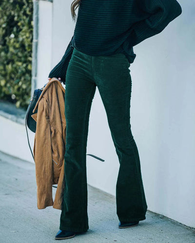 Selena - Pantalon évasé taille haute pour femmes