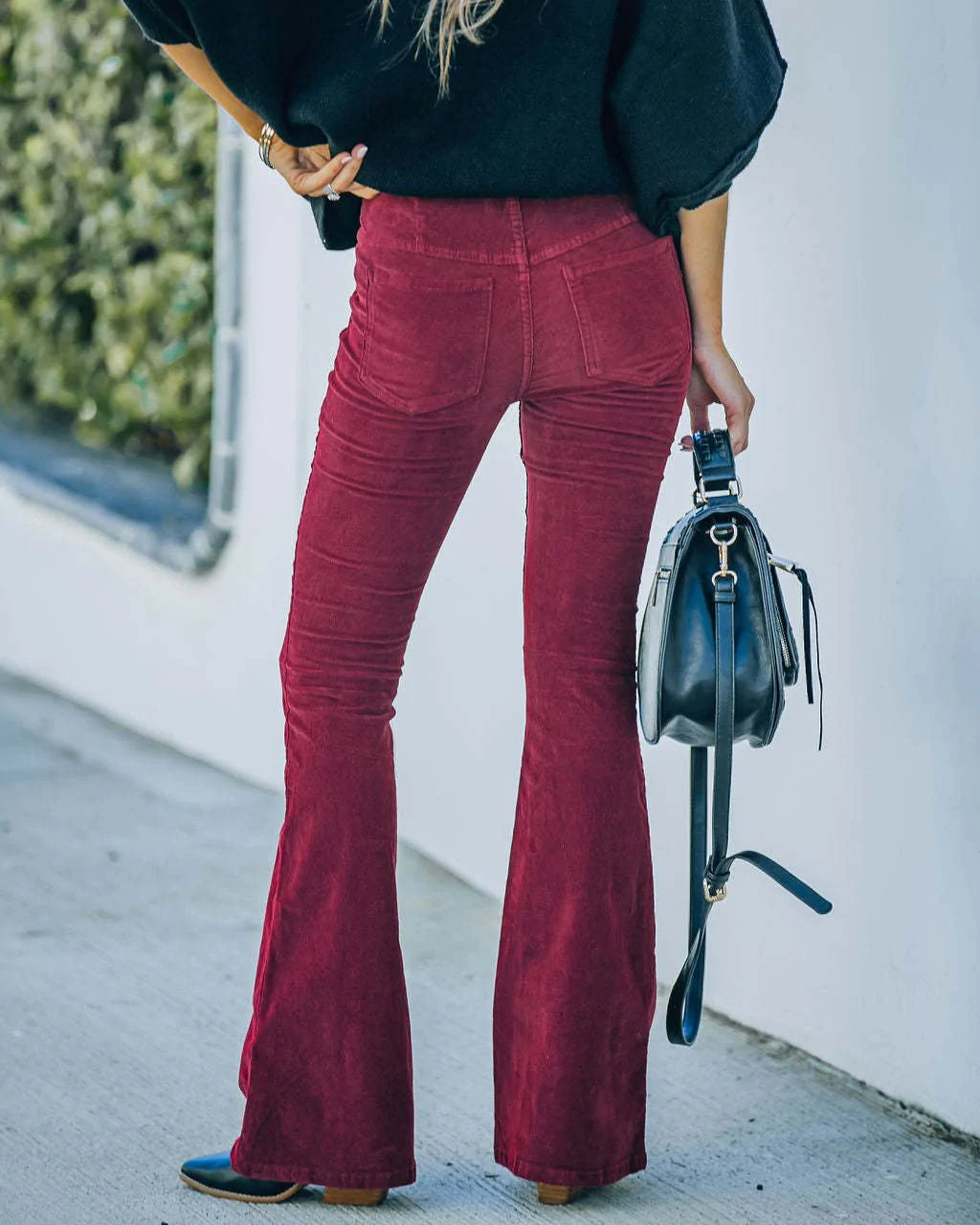 Selena - Pantalon évasé taille haute pour femmes