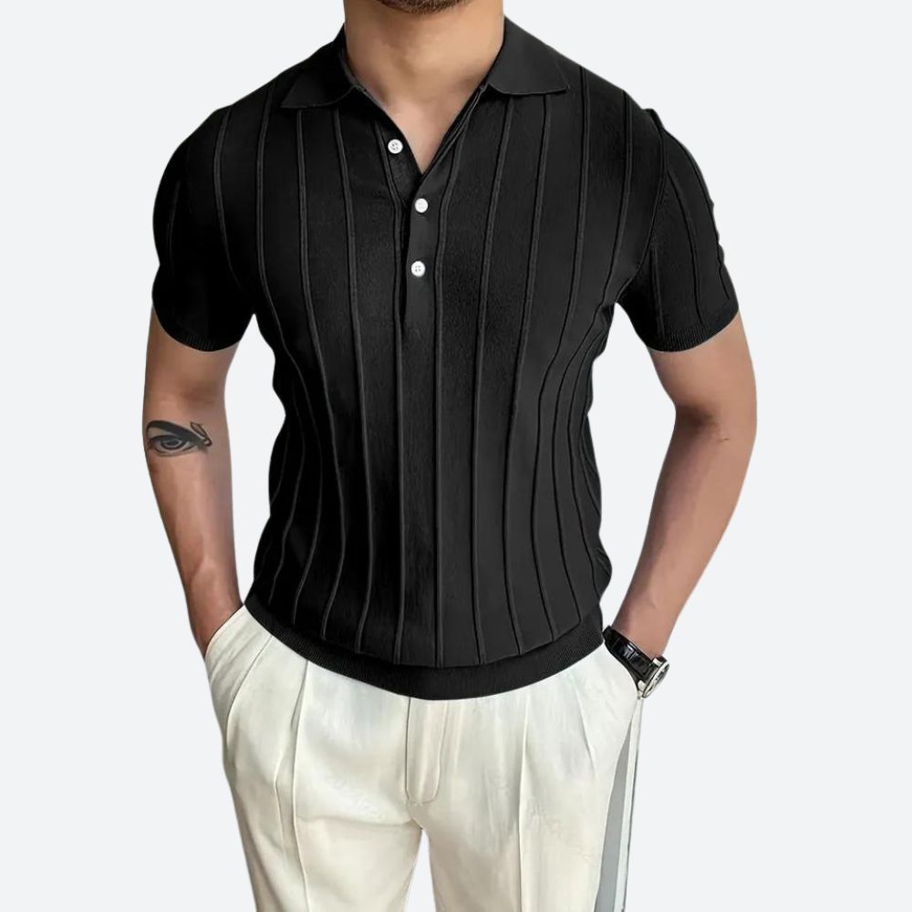 Polo à col en V confortable et élégant, très extensible - Shag