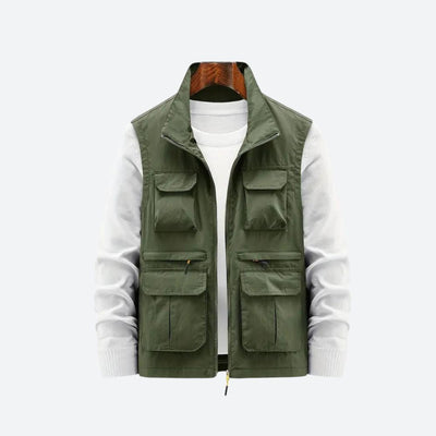 Gilet élégant pour hommes avec poches zippées pratiques - Sid