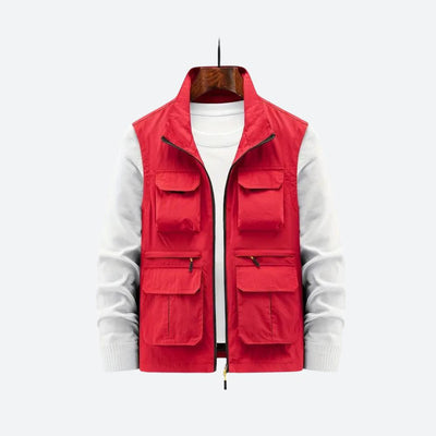 Gilet élégant pour hommes avec poches zippées pratiques - Sid