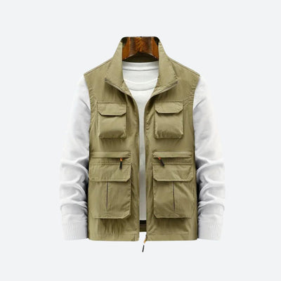 Gilet élégant pour hommes avec poches zippées pratiques - Sid
