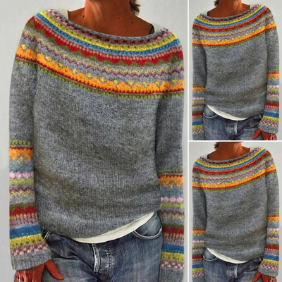 Elyse™ - Pull en laine rétro