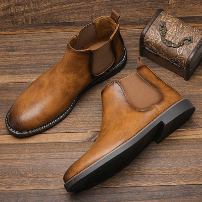 Bottes Chelsea modernes en cuir
