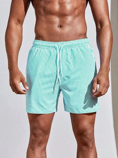 Short de bain homme – Coupe décontractée – Tissu séchage rapide – Taille ajustable