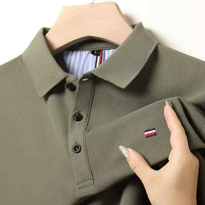 Polo décontracté brodé hommes