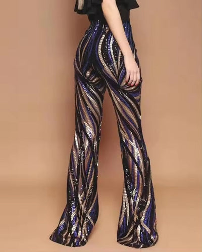Gabriella | Pantalon Évasé pour femme | Paillettes