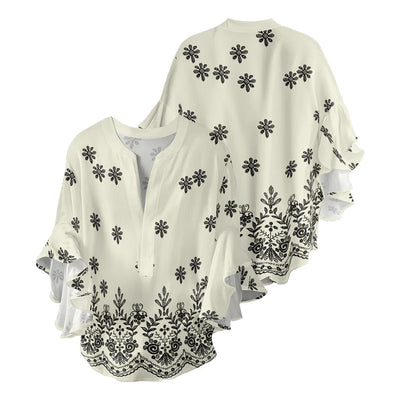 Blouse d'été "Fête au jardin" – Intemporelle & chic