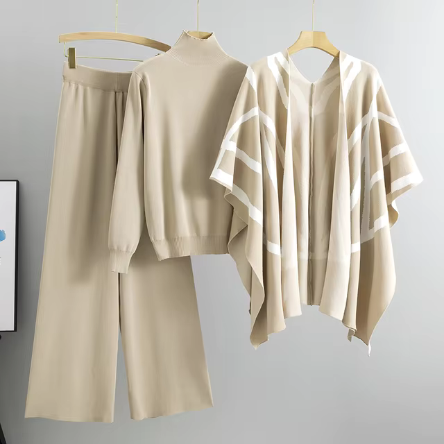 Sophia™ - Ensemble tricot 3 pièces doux et confortable