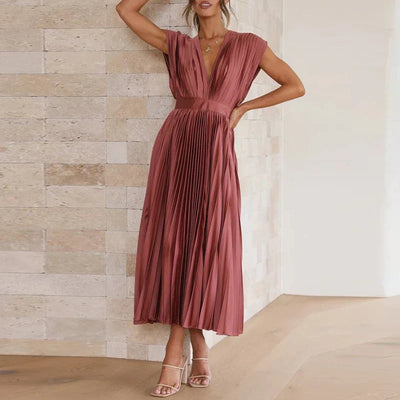 ROBE LONGUE PLISSÉE