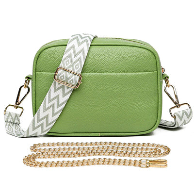 Sac à bandoulière en cuir raffiné Zara
