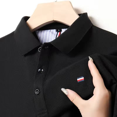 Polo décontracté brodé hommes