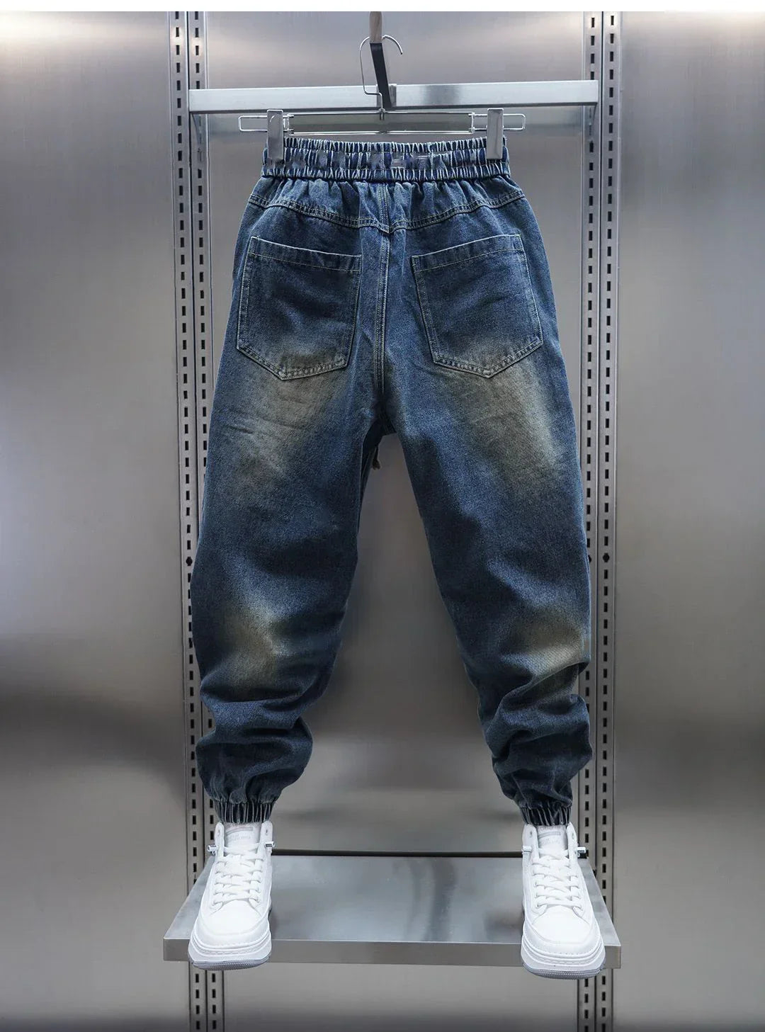 Aaron™ | Pantalon Baggy Denim avec Ceinture